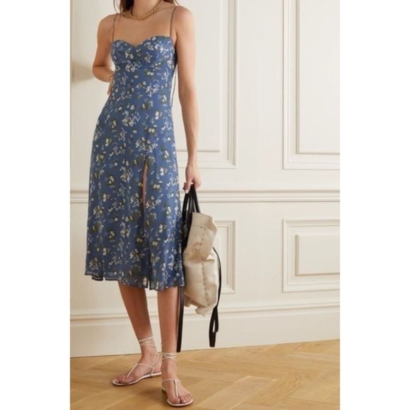 NEW Reformation Juliette Dress Avery 10 - Picture 7 of 17